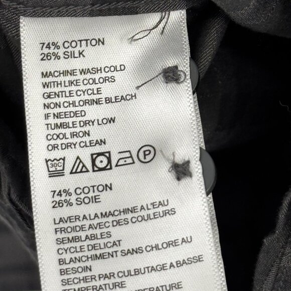 Tommy Bahama Mens Plaid Long Sleeve Button-Up Shirt Gray size XL silk cotton - Picture 4 of 12